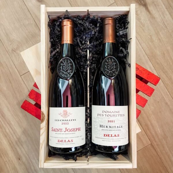 Coffret deux vins - Saint Joseph rouge/Hermitage Delas 2x75cl