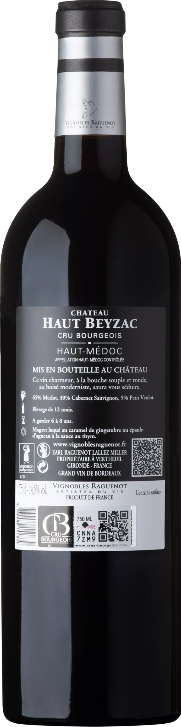 Chateau Haut Beyzac , AOC Bordeaux Haut Medoc, Cru Bourgeois – Image 2