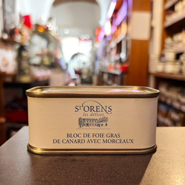 Bloc de foie gras de canard avec 30% de morceaux
