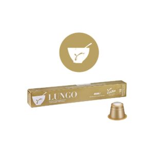 Boite de 10 capsules de café Lungo
