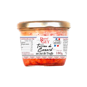 Terrine Canard au jus de truffe Sud Ouest  180g Raoul Gey
