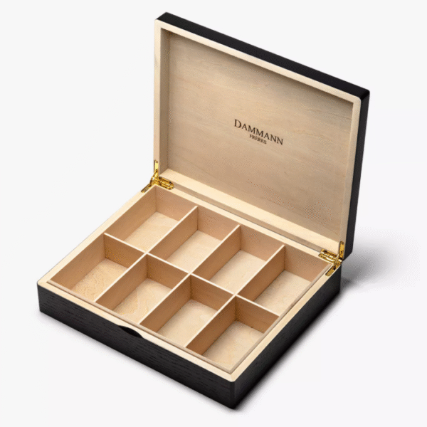 Coffret bois noir - 48 sachets Cristal Dammann – Image 2