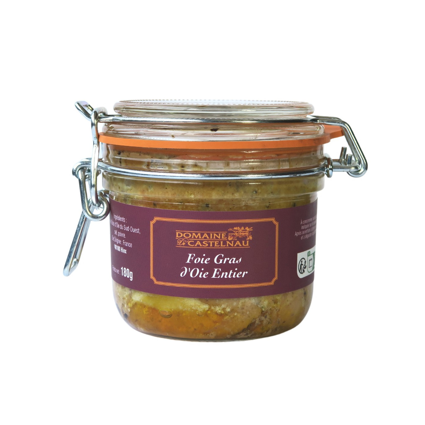 Foie gras d'Oie entier IGP 180g Domaine de Castelnau – Image 2