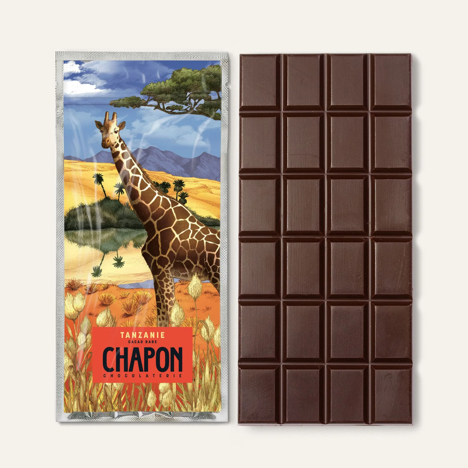 Chocolaterie Chapon - Tablette Noir Tanzanie 74%