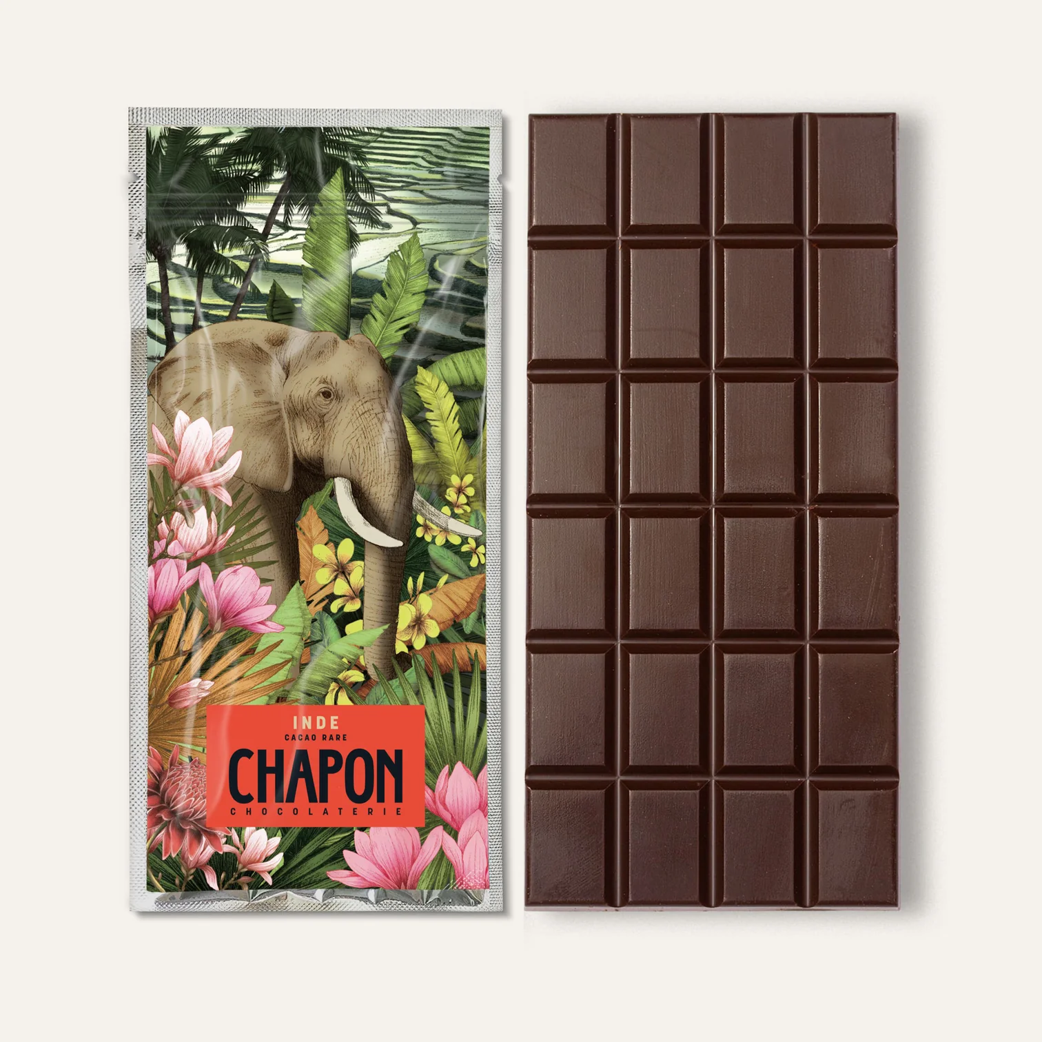 Chocolaterie Chapon - Tablette Noir Inde 75%