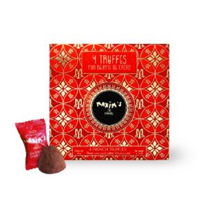De délicieuses truffes au chocolat , ballotin mini Maxim's