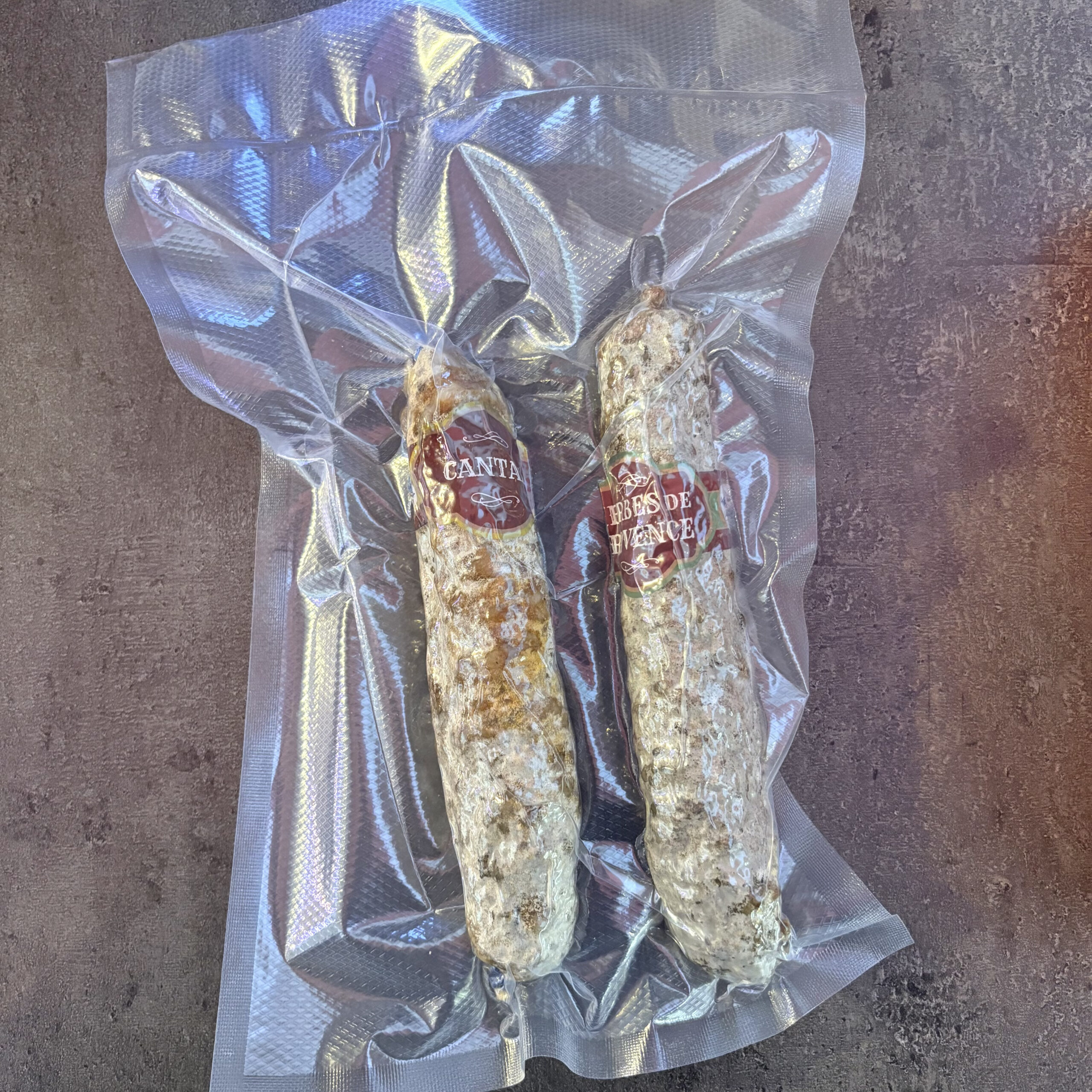 Lot de deux saucissons secs aux recettes originales