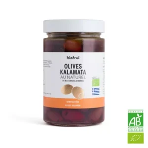 Olive Kalamon noire Bio de Kalamata dénoyautée
