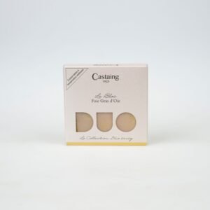 2 tranches de foie gras d'oie Bloc mi cuit Castaing
